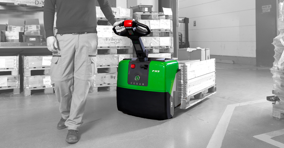 powered pallet truck cesab p100